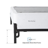 7" Adjustable Bed Frame, Black Steel *UNASSEMBLED/IN BOX*