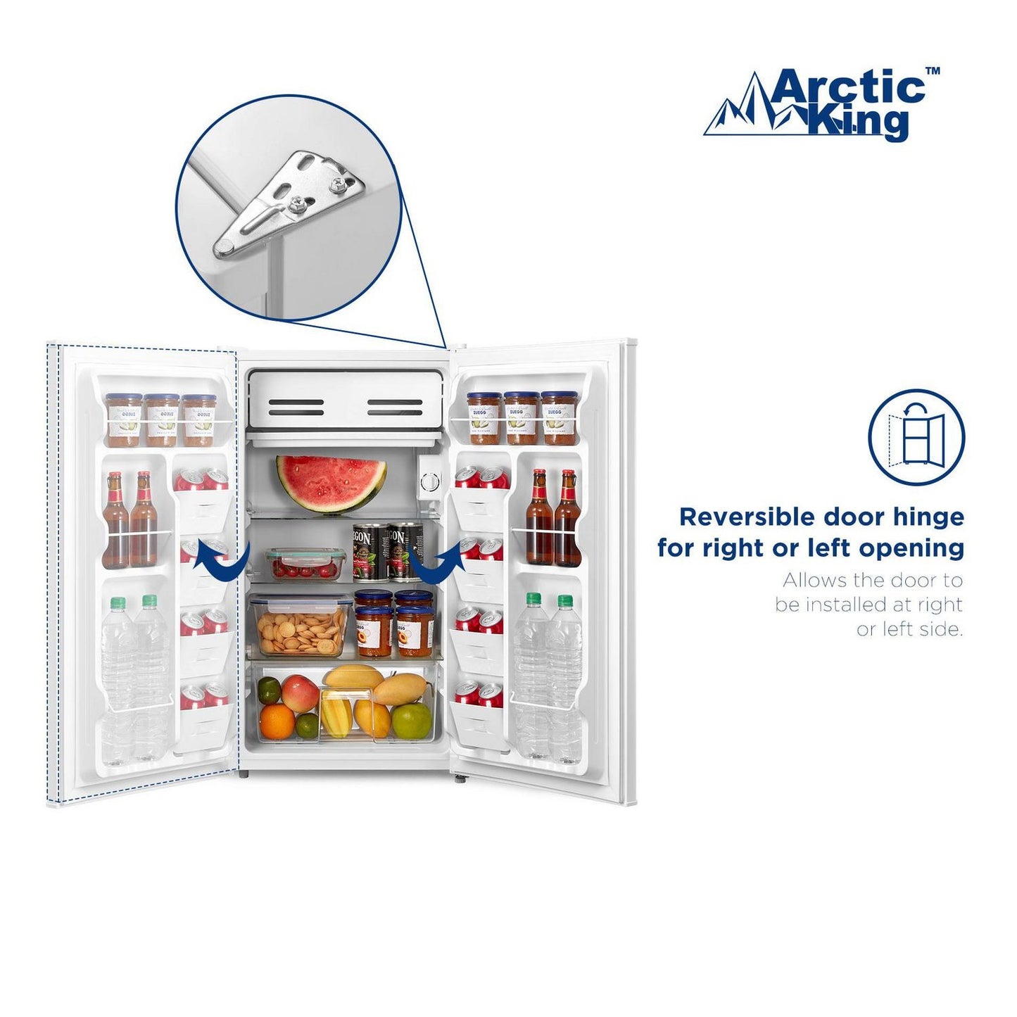 Arctic King 3.3cu.ft compact fridge *SCRATCH & DENT*