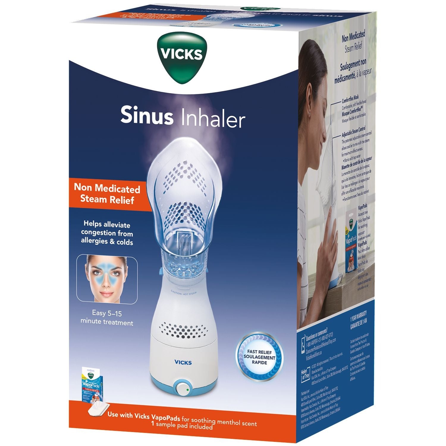 Vicks VIH200C Sinus Inhaler – Wilsons Home Store