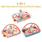 3 In 1 Multifunctional Baby Infant Activity Gym Play Mat Musical W/Hanging Toys