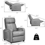 DORTALA Recliner Massage Chair *SCRATCH & DENT* - HW64114GR