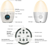 Egg Night Light Alarm Clock