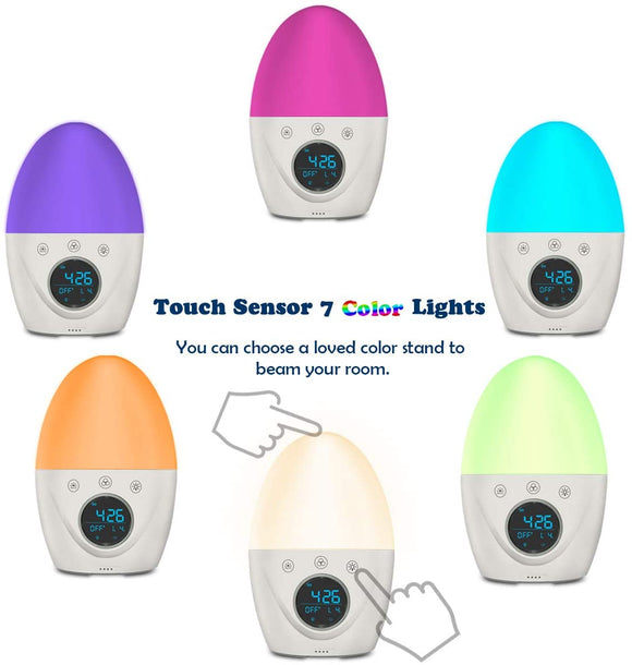 Egg Night Light Alarm Clock