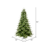 7.5'  Green Spruce Artificial Christmas Tree, Unlit