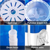 Portable Mini Washing Machine with Spin Dryer