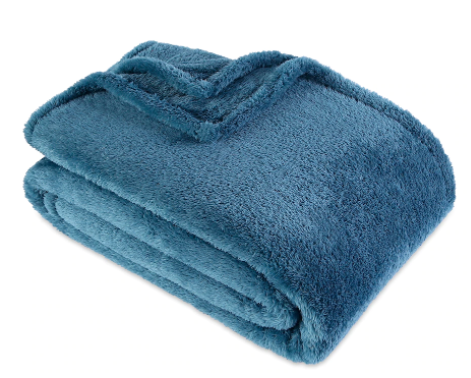 Berkshire Blanket and Home Fluffie Blanket - TEAL - QUEEN