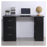 Black Desk. 3 Drawer, minor Scratch & Dent, Fully Assembled