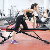 Adjustable Strength Training Bench with High Elastic Ropes