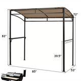 7 Ft. W x 4.5 Ft. D Steel Grill Gazebo