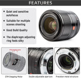 VILTROX X Mount Lens 33mm F1.4 fujifilm X Mount f/1.4 XF AF Auto Focus Lens for Fujifilm Fuji X-Mount Camera X-T3 X-T2 X-H1 X20 X-T30 X-T20