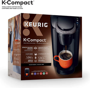 Keurig K-Compact, 3 Cup Sizes - Brewer, Black
