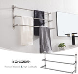 KOKOSIRI 3-Tier Ladder Towel Rack Wall Mount Towels Shelf