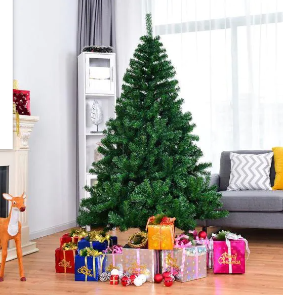 6 ft. PVC Artificial Christmas Tree with Metal Legs