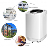 Portable 7.7 lbs Automatic Laundry Washing Machine with Drain Pump, MISSING HOSE KIT, SPECIAL - EP24969SD