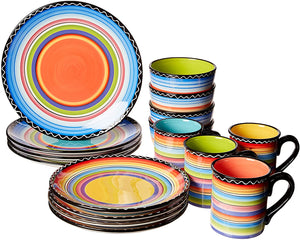 Certified International Tequila Sunrise 12pc Set, missing 4 bowls