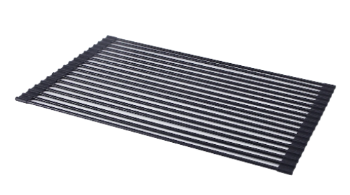 Curtis Stone Roll-up Silicone Trivet and Drying Rack - BLACK