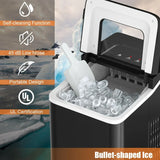 ANGELES HOME  Bullet Clear Ice Portable Ice Maker