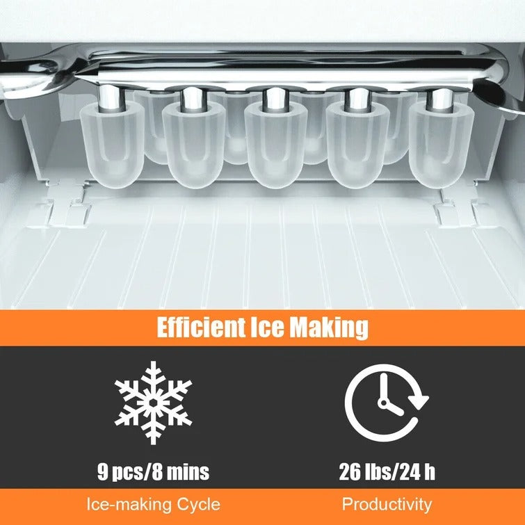 ANGELES HOME  Bullet Clear Ice Portable Ice Maker