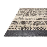 Alice Abstract Area Rug in Cream/Charcoal/Ivory - 2'7 X 8'