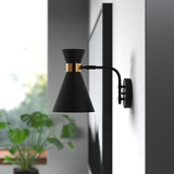 regan 1 - light dimmable armed sconce