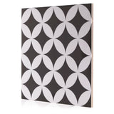 Beveled Porcelain Patterned Tile "Art Décor Circles" (11.11 sq. ft. PER BOX)