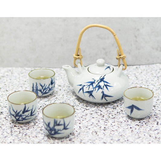 Bay Isle Home™ Blue And White Japanese Tea Set