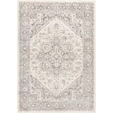 Benoit Oriental Area Rug in Charcoal/Light Beige - 5'3" x 7'3"