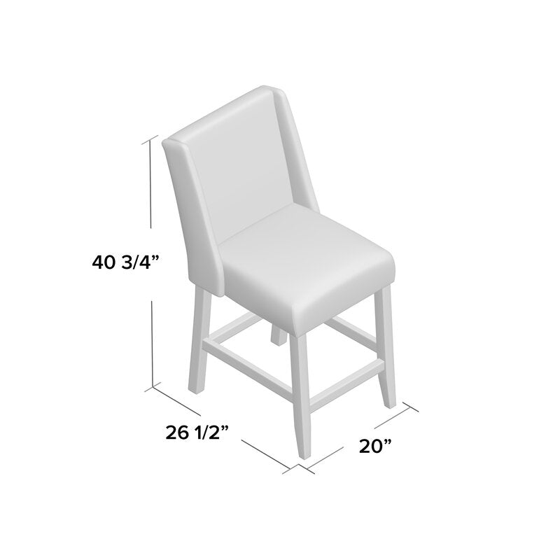 Bowers 24.5" Counter Stool, Pewter