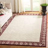 Caine Glam Hand-Knotted Ivory/Red Area Rug