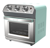 Dash 10-Litre Air Fryer Oven - AQUA body, stainless front