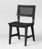 Wicker Backed Cane Dining Chair