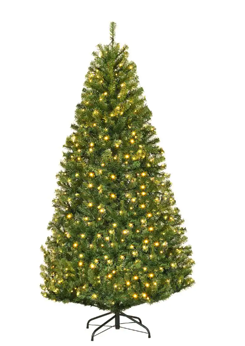6 ft. Pre-Lit Artificial Christmas Tree with 350 LED Lights