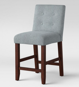 Modern Counter Height Barstool with Buttons