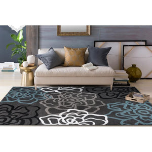 Carius Dark Grey Area Rug - 7'10" x 10'2"