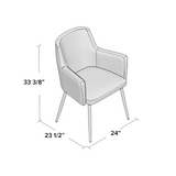 Cedeno Accent Chair, grey, each