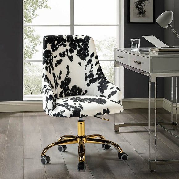 Celisa Task Chair, Black/White