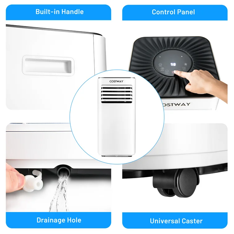 Costway Portable Air Conditioner 10000 Btu, with dehumidifier *SCRATCH & DENT* - FP10050US-WH-SD