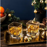 Cotreau Square 10oz Whiskey Glass - 2 piece set