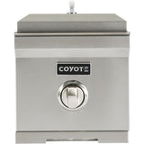 Coyote Grills Single Burner Built-In Natural Gas 15000 BTU Gas Grill with Side Burner, Clearance