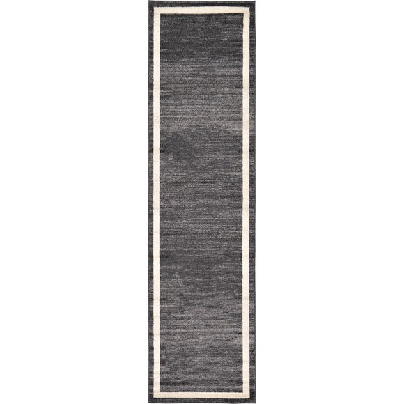 Cregan Black Area Rug - Runner 2'7