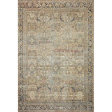 Duda Oriental Area Rug in Olive And Charcoal - 5'-0" x 7'-6"