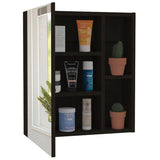 Black Eliashiv Surface Mount Frameless 1 Door Medicine Cabinet
