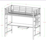 Elita Full Platforms Loft Bed with Bookcase by Isabelle & Max™ *UNASSEMBLED/NEW IN BOX*