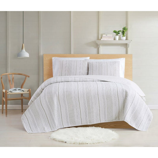 Jonathon Warm Hearth Quilt Set - King - 3 Piece