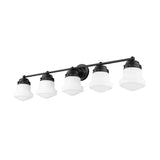 Erithon 5 - Light Dimmable Matte Black Vanity Light