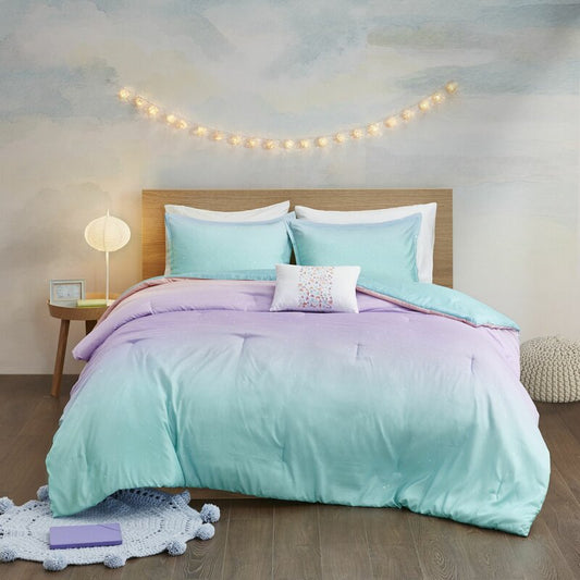 Estoe Printed Reversable Comforter Set - Full/Queen