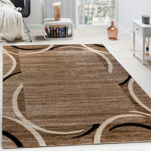 Foerster Abstract Area Rug in Beige - 6'7" x 9'2"
