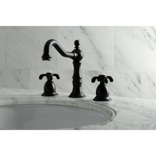 French Country Widespread Bathroom Faucet with Drain Assembly