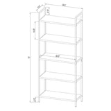 72" 5 Shelf Ladder Bookshelf *SCRATCH & DENT*