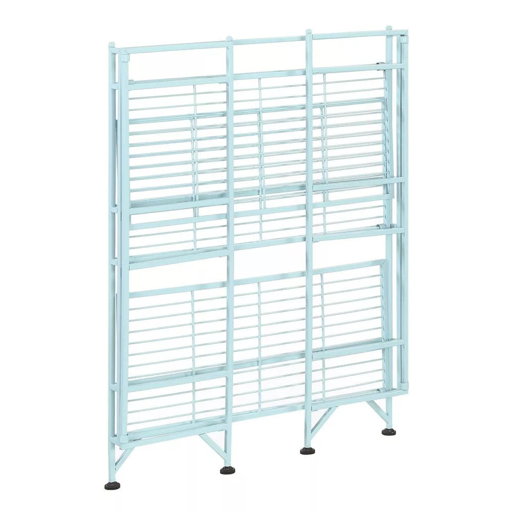 3 Tier Wide Folding Metal Shelf *SCRATCH & DENT*